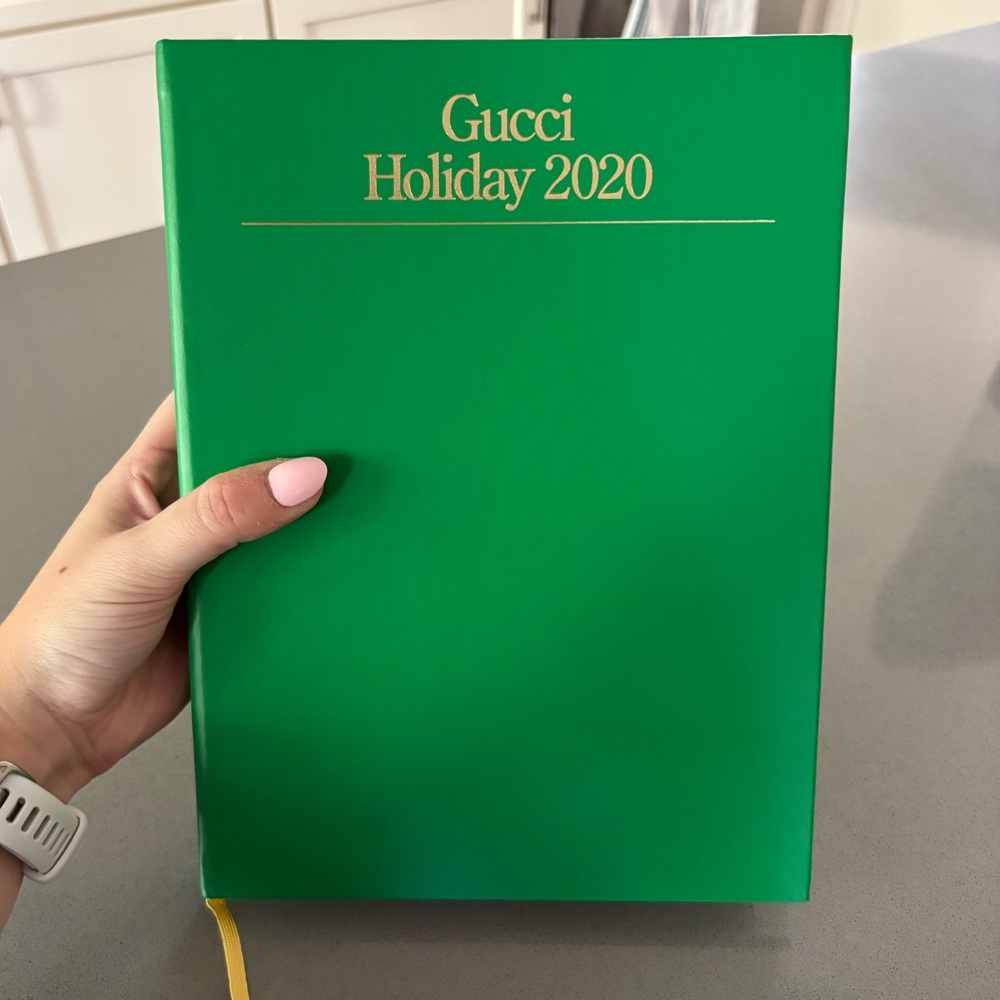 Never Used Gucci Address Book / Decorative Green Gucci Book